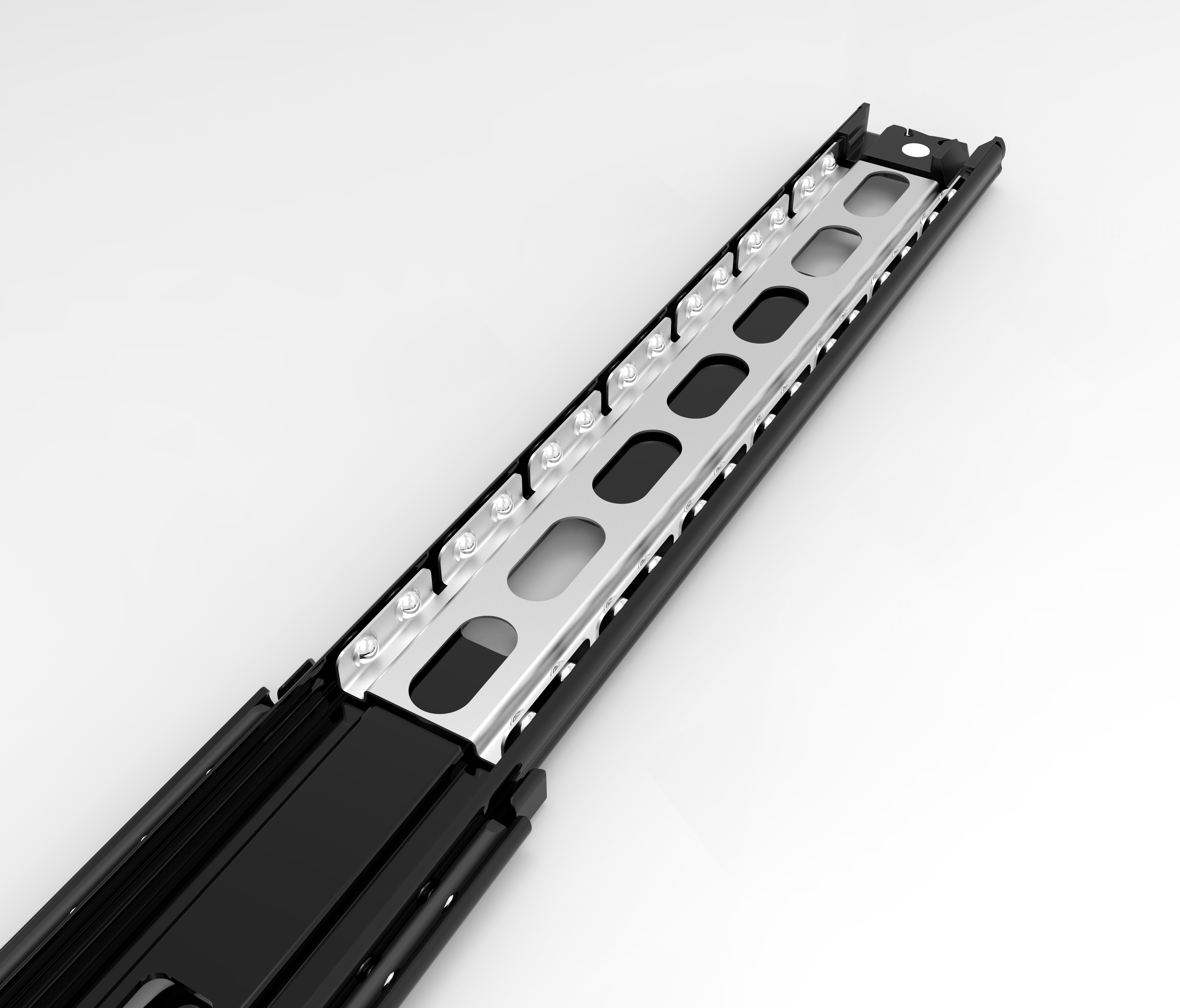 抽屉导轨结构3D图纸 Solidworks设计 附STEP